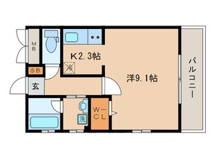 エルベコート東山七条の物件間取画像